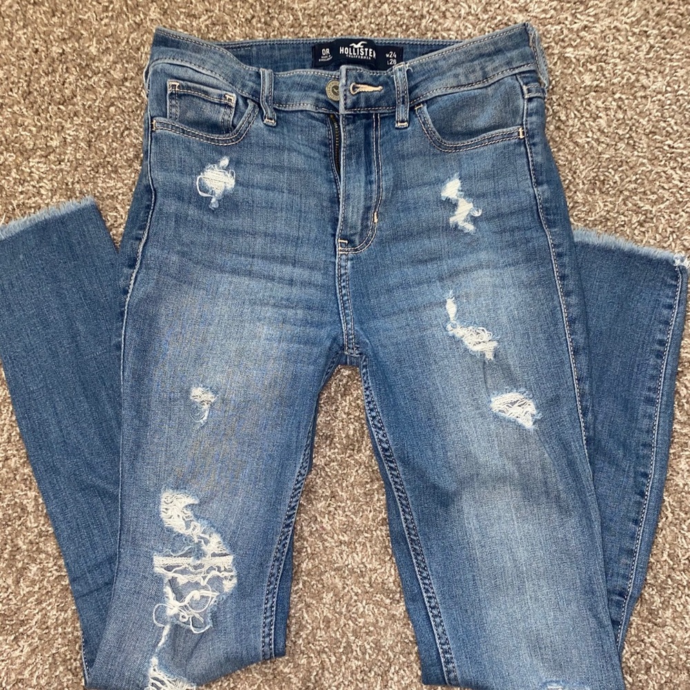 Hollister high-rise crop super skinny jeans